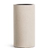 Кашпо TREEZ Effectory Beton Высокий цилиндр Белый песок в-60 см, д-31 см