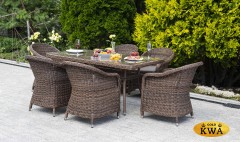 &quot;Эспрессо&quot; обеденная группа плетеная, цвет коричневый