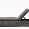 "Рим" шезлонг с подушкой, цвет графит