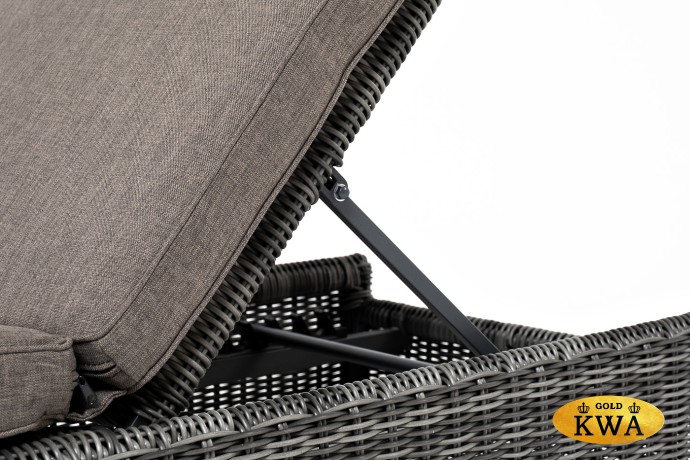 "Рим" шезлонг с подушкой, цвет графит