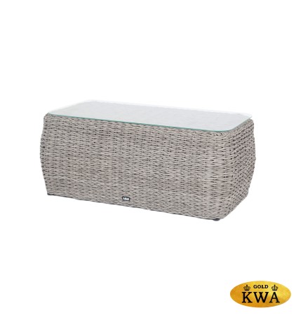 "Кальяри" журнальный столик из искусственного ротанга (гиацинт), цвет серый