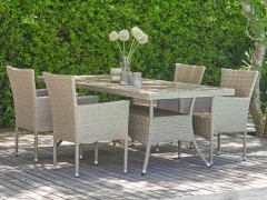 Комплект мебели из иск. ротанга AM-196B/T196 Brown (4+1)