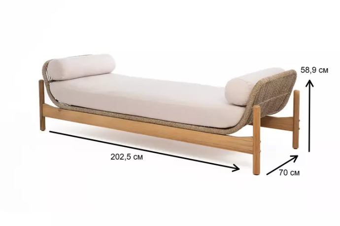 Лежанка из тика ТАЛАРА