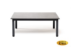 &quot;Канны&quot; журнальный столик из HPL 90х60, H40, каркас серый (RAL 7024), цвет столешницы &quot;серый гранит&quot;
