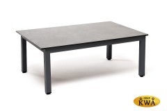 &quot;Канны&quot; журнальный столик из HPL 90х60, H40, каркас серый (RAL 7024), цвет столешницы &quot;серый гранит&quot;