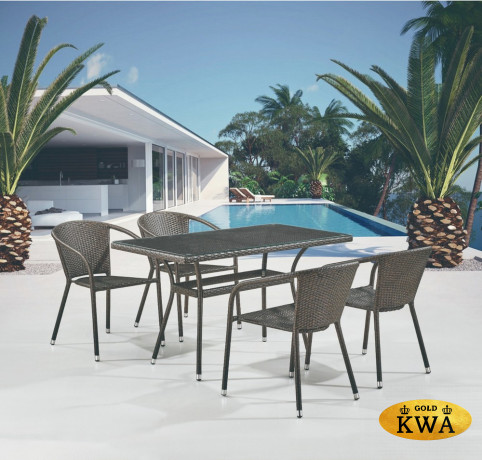 Комплект плетеной мебели T286A/Y137C-W53 Brown (4+1)