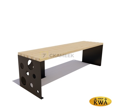 Скамейка уличная «Саратов» (лиственница 1,2,30х60)