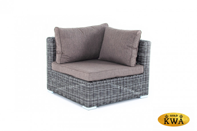 Лунго модуль угловой с подушками, цвет графит