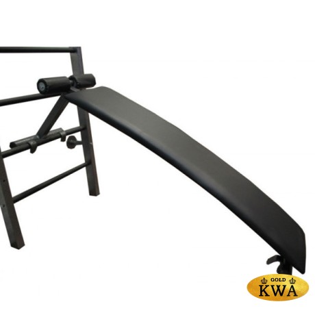 Доска горизонтальная прямая с валиками и раскладной ногой для шведской стенки под штангу