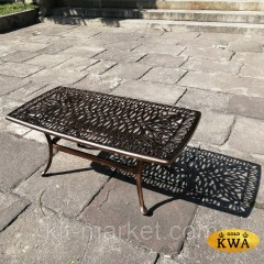 Стол журнальный из литого алюминия