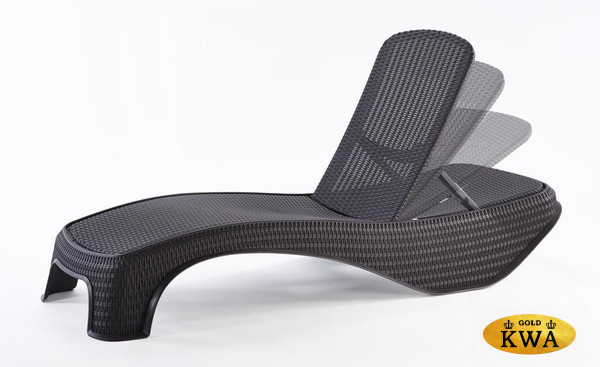 Лежак пластиковый под ротанг Atlantic