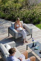 Stockholm Комплект лаунж мебели антрацит/серый, алюминий