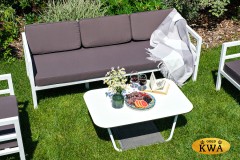 «Эстелья» лаунж-зона из алюминия со столиком из HPL 5-местная