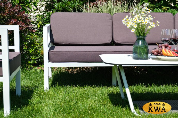 «Эстелья» лаунж-зона из алюминия со столиком из HPL 5-местная