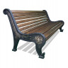 Скамейка чугунная «Патриот» (1.2 м ангарская сосна)