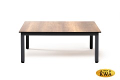 &quot;Канны&quot; журнальный столик из HPL 90х60, H40, каркас серый (RAL7024), цвет столешницы &quot;дуб&quot;