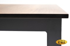 &quot;Канны&quot; журнальный столик из HPL 90х60, H40, каркас серый (RAL7024), цвет столешницы &quot;дуб&quot;