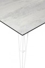 "Руссо" обеденный стол из HPL 150х80см, цвет светло-серый