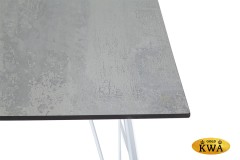 "Руссо" обеденный стол из HPL 150х80см, цвет светло-серый