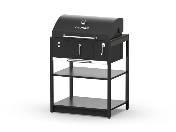 Барбекю гриль Lounge B-05B, 79 см, черный/черный мрамор