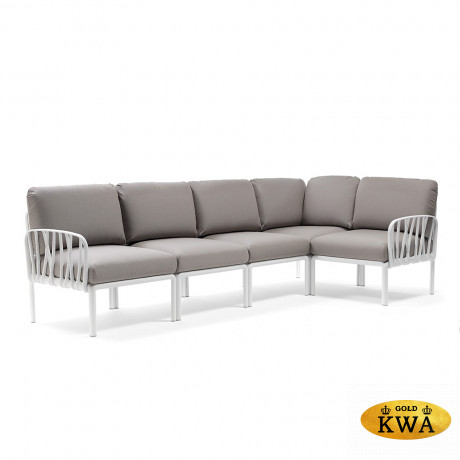 Диван Komodo 5 серые подушки