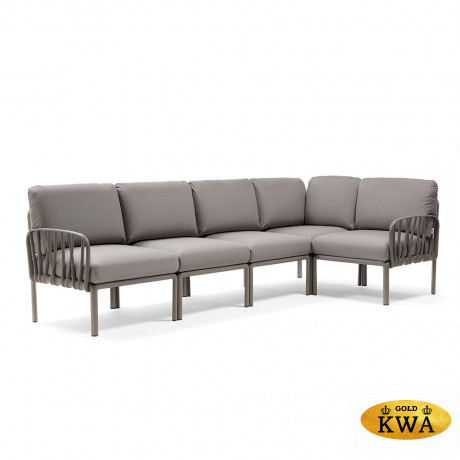 Диван Komodo 5 серые подушки