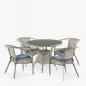 Комплект плетеной мебели Лион-1C T220CT/Y32-W85 Latte (4+1)