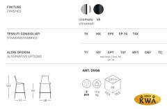 Стул полубарный с обивкой