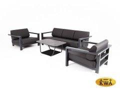 «Гранада» лаунж-зона из алюминия со столиком из HPL