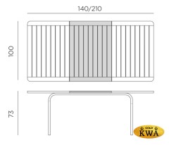 Стол пластиковый раздвижной