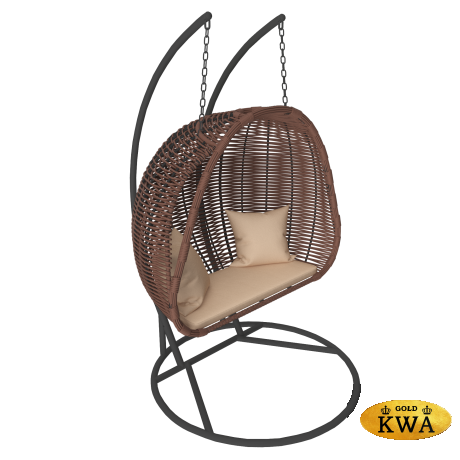 MOKKA MAJORCA подвесное кресло двухместное, цвет капучино