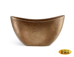 Кашпо TREEZ Effectory Metal Лодка малая Тёмное матовое золото в-20 см, ш-18 см, д-37 см 4/4