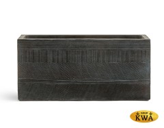 Кашпо TREEZ ERGO Graphics Низкий прямоугольник  Окись с медной патиной дл-50, в-23, ш-23 см