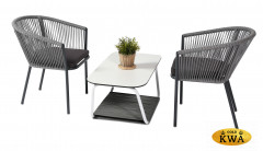 Марсель кофейный набор плетеный, цвет светло-серый