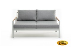 Диван из алюминия MAYA 2-х местный белый  Joygarden
