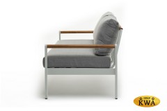 Диван из алюминия MAYA 2-х местный белый  Joygarden