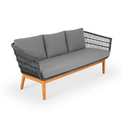 Диван ЛЕТТО Черный металлик