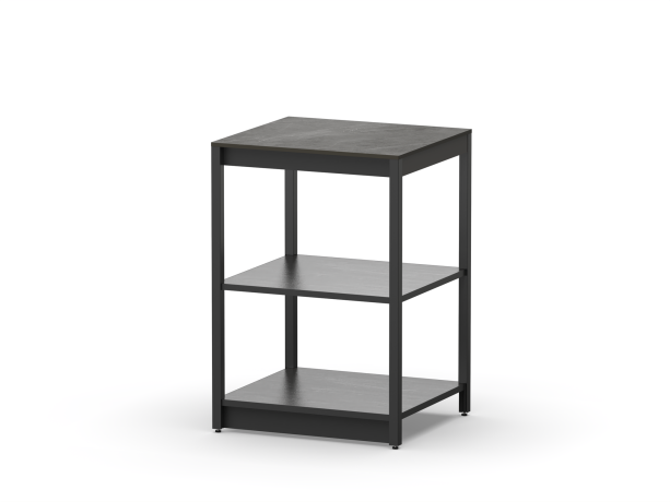 Cтол разделочный Lounge B-07, 60 см, черный/черный мрамор