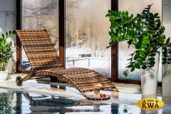 Шезлонг AGATA бежевый без матраса