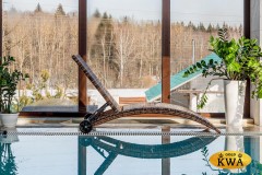 Шезлонг AGATA бежевый без матраса