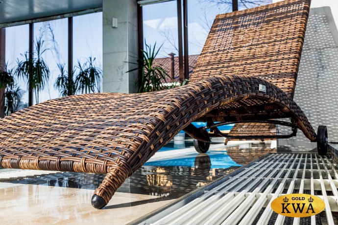 Шезлонг AGATA бежевый без матраса