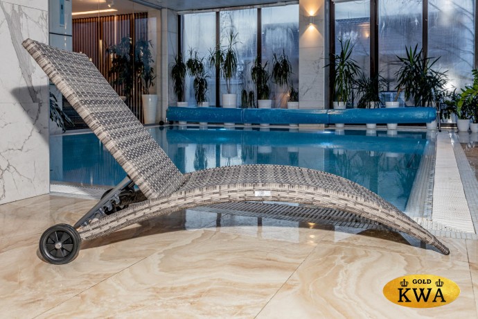 Шезлонг AGATA бежевый без матраса