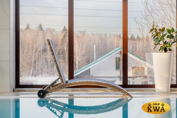 Шезлонг AGATA бежевый без матраса