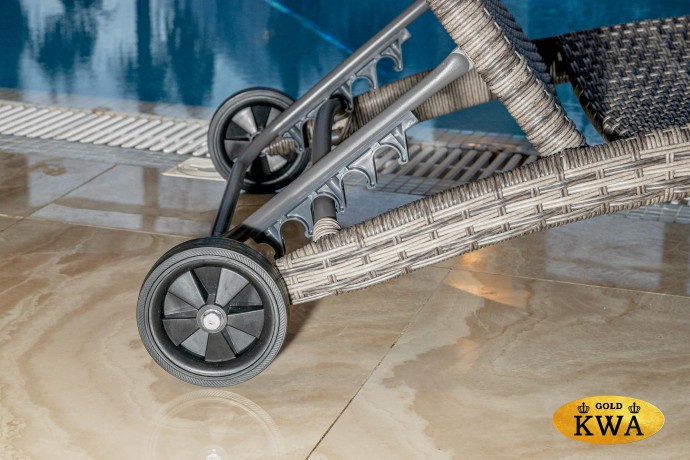 Шезлонг AGATA бежевый без матраса