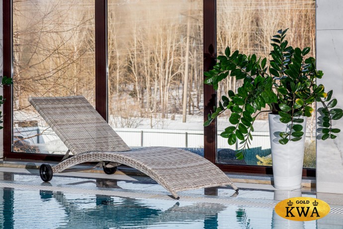 Шезлонг AGATA бежевый без матраса