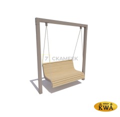 Качели «Бриз» без подсветки (лиственница)