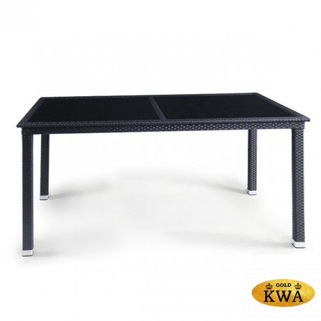 Плетеный стол T285A-W5-140x80 Black
