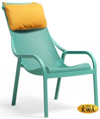 Лаунж-кресло пластиковое с подушкой