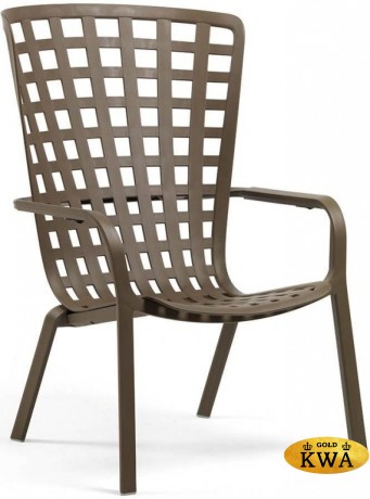 Лаунж-кресло пластиковое с подушкой