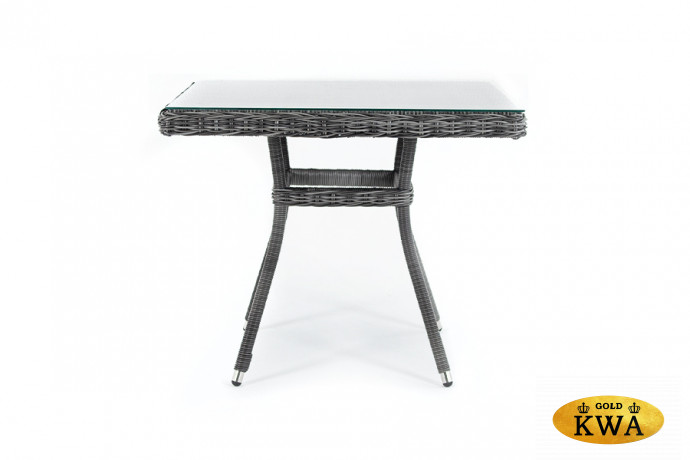 "Айриш" стол плетеный из искусственного ротанга, цвет графит